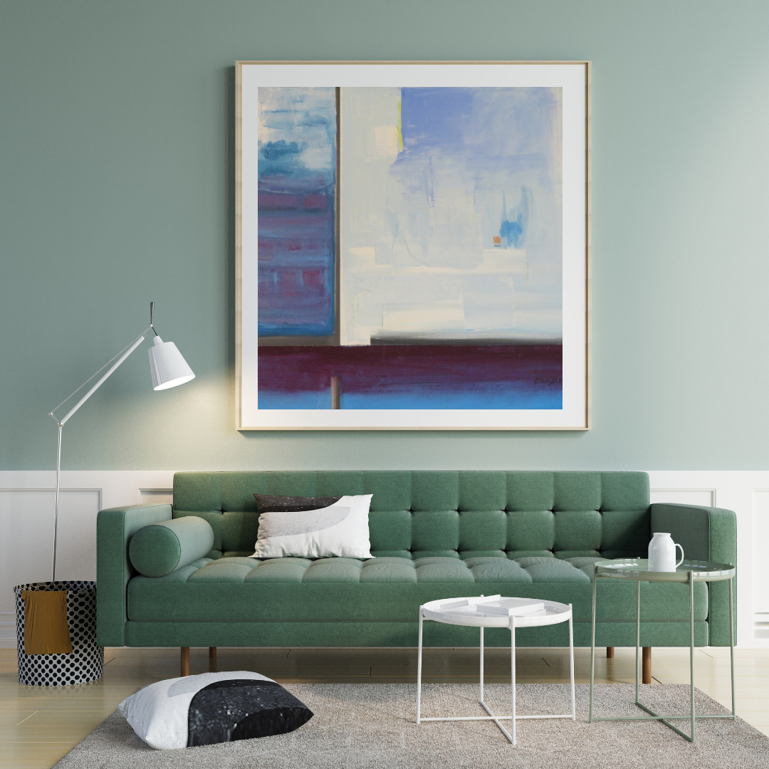 Original Abstract Painting Grafikc on Canvas – Modern Wall Art for Contemporary Home Décor