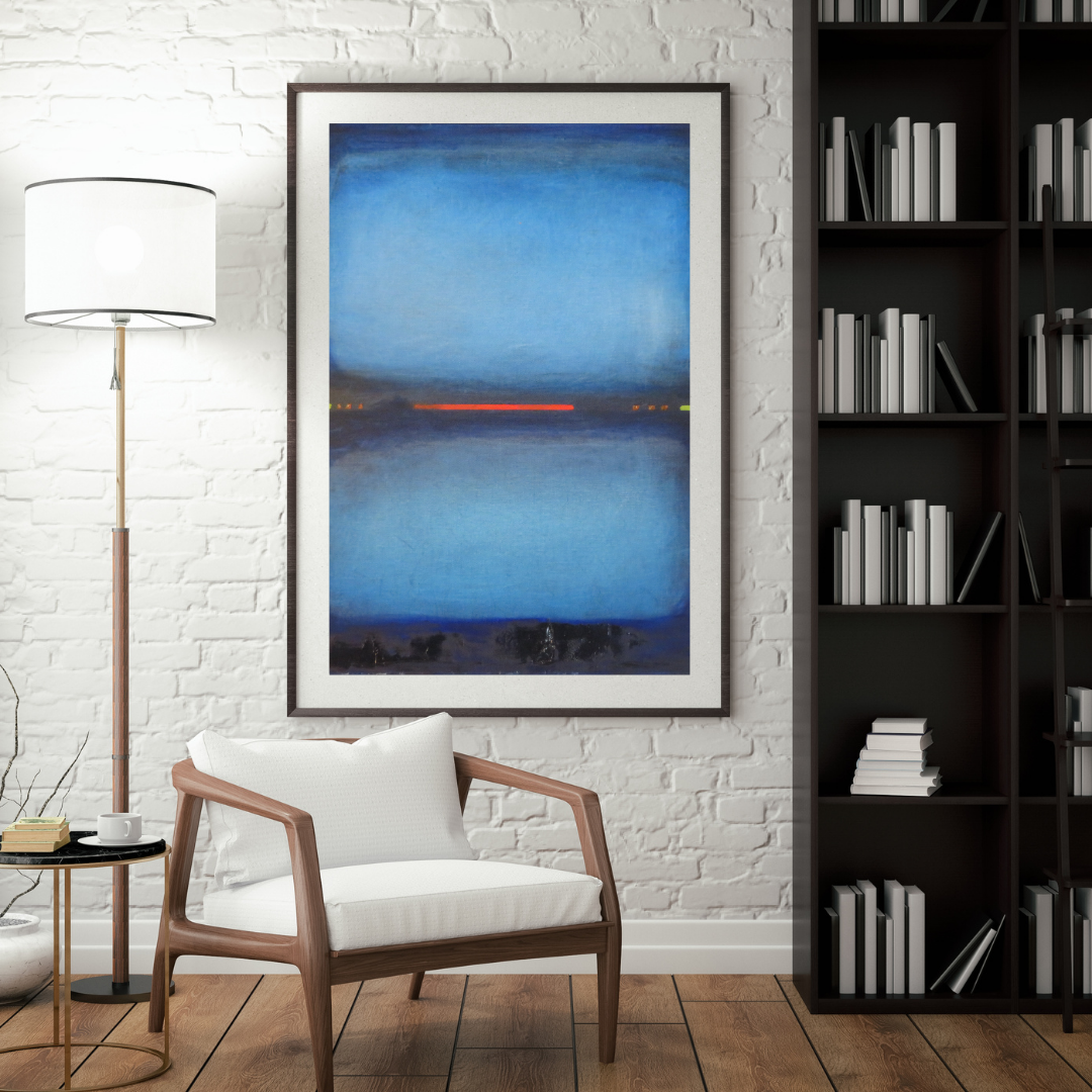 Original Abstract Painting GreenRedLinec on Canvas – Modern Wall Art for Contemporary Home Décor
