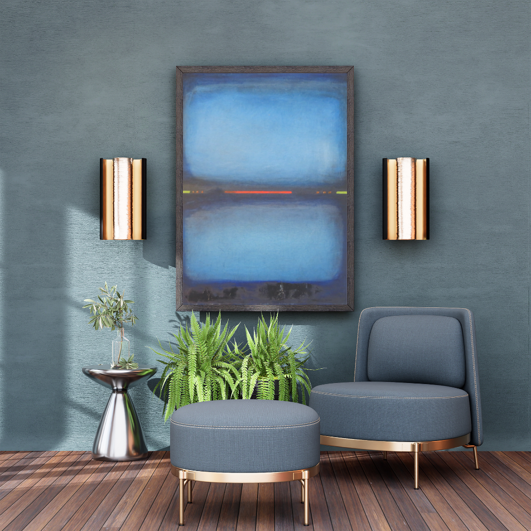 Original Abstract Painting GreenRedLinec on Canvas – Modern Wall Art for Contemporary Home Décor