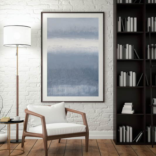 Discover 'GreyMistc' – An Original Abstract Canvas Painting for Modern Home Décor