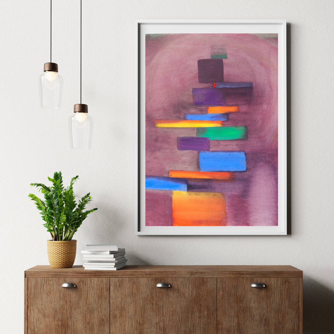 Embrace GrowthStepsc – Your Original Abstract Canvas Painting for Modern Elegance