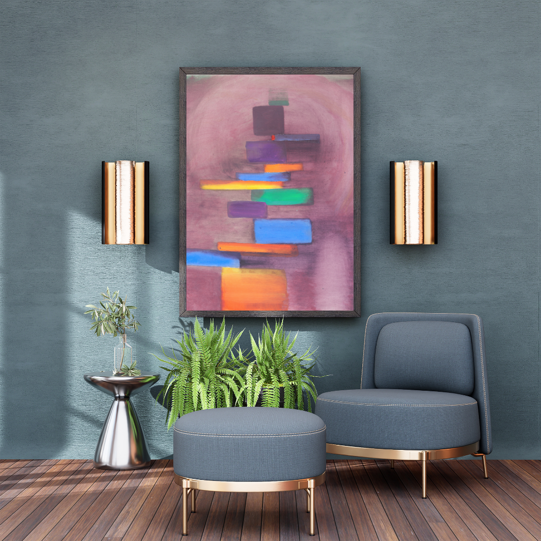 Embrace GrowthStepsc – Your Original Abstract Canvas Painting for Modern Elegance
