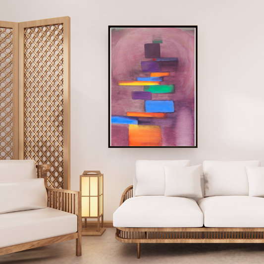 Embrace GrowthStepsc – Your Original Abstract Canvas Painting for Modern Elegance
