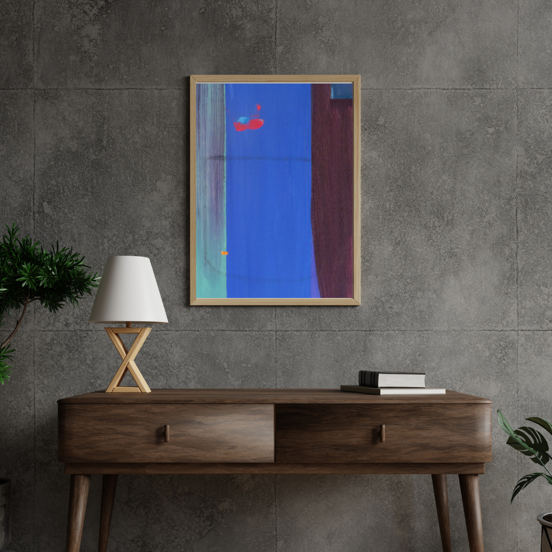 RedInFlow - Vibrant Abstract Wall Art for Modern Home Decor