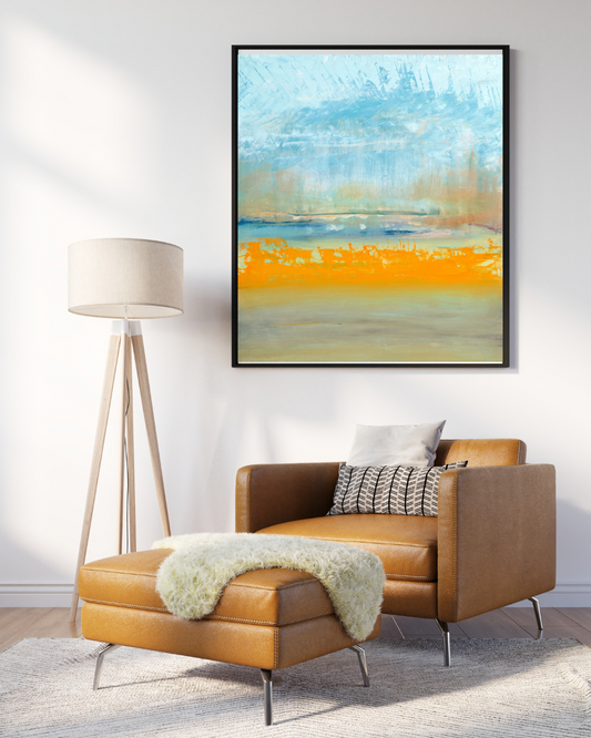 Season Shift – Abstract Landscape Wall Art | Modern Vibrant Canvas Painting