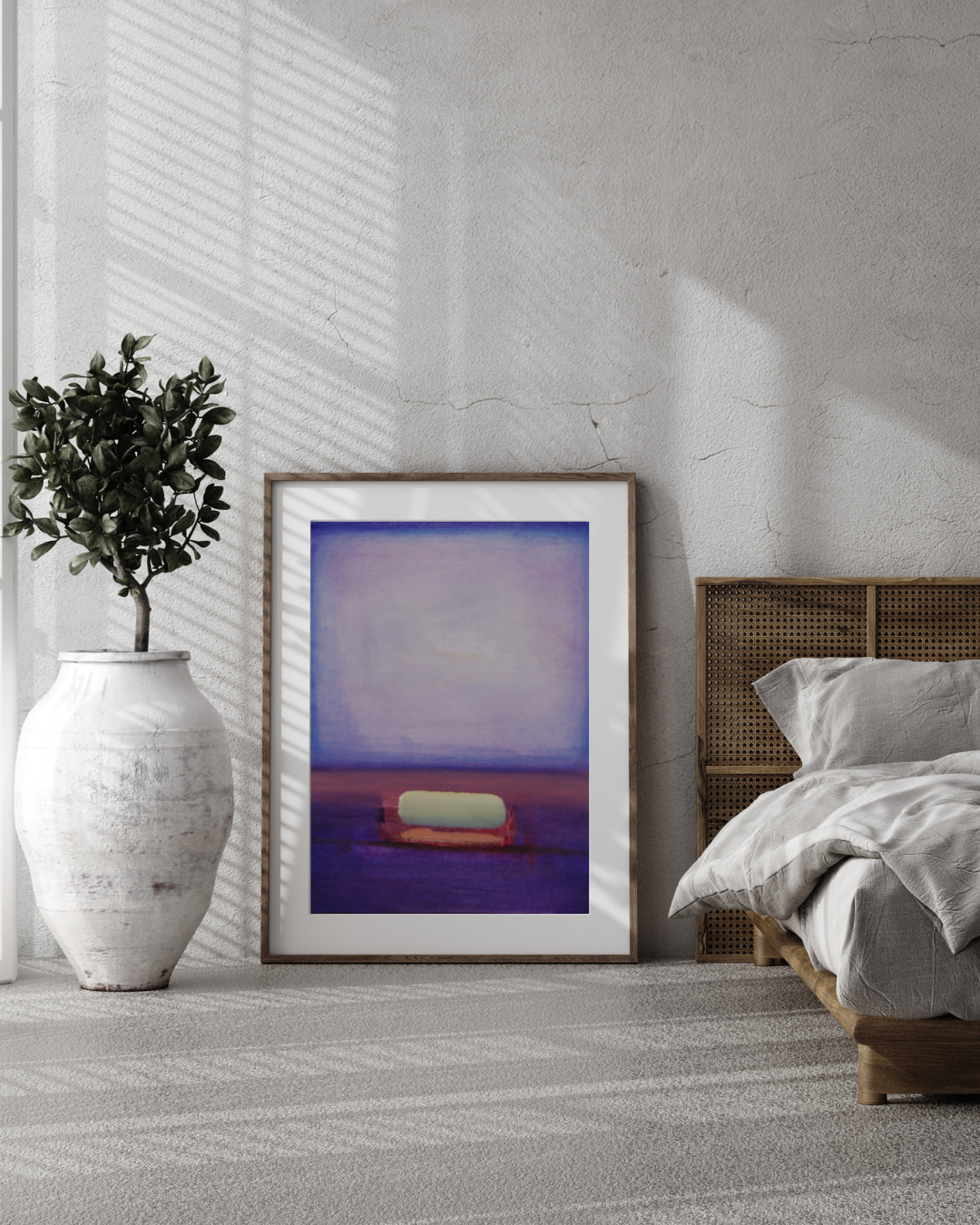 Purplesouls Abstract Wall Art - Modern Framed Canvas Print for Home Decor