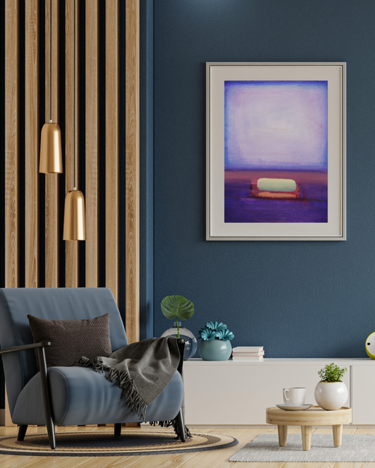 Purplesouls Abstract Wall Art - Modern Framed Canvas Print for Home Decor