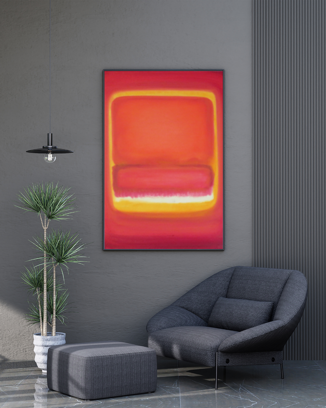 RedBound - Modern Abstract Art Print for Contemporary Home Decor