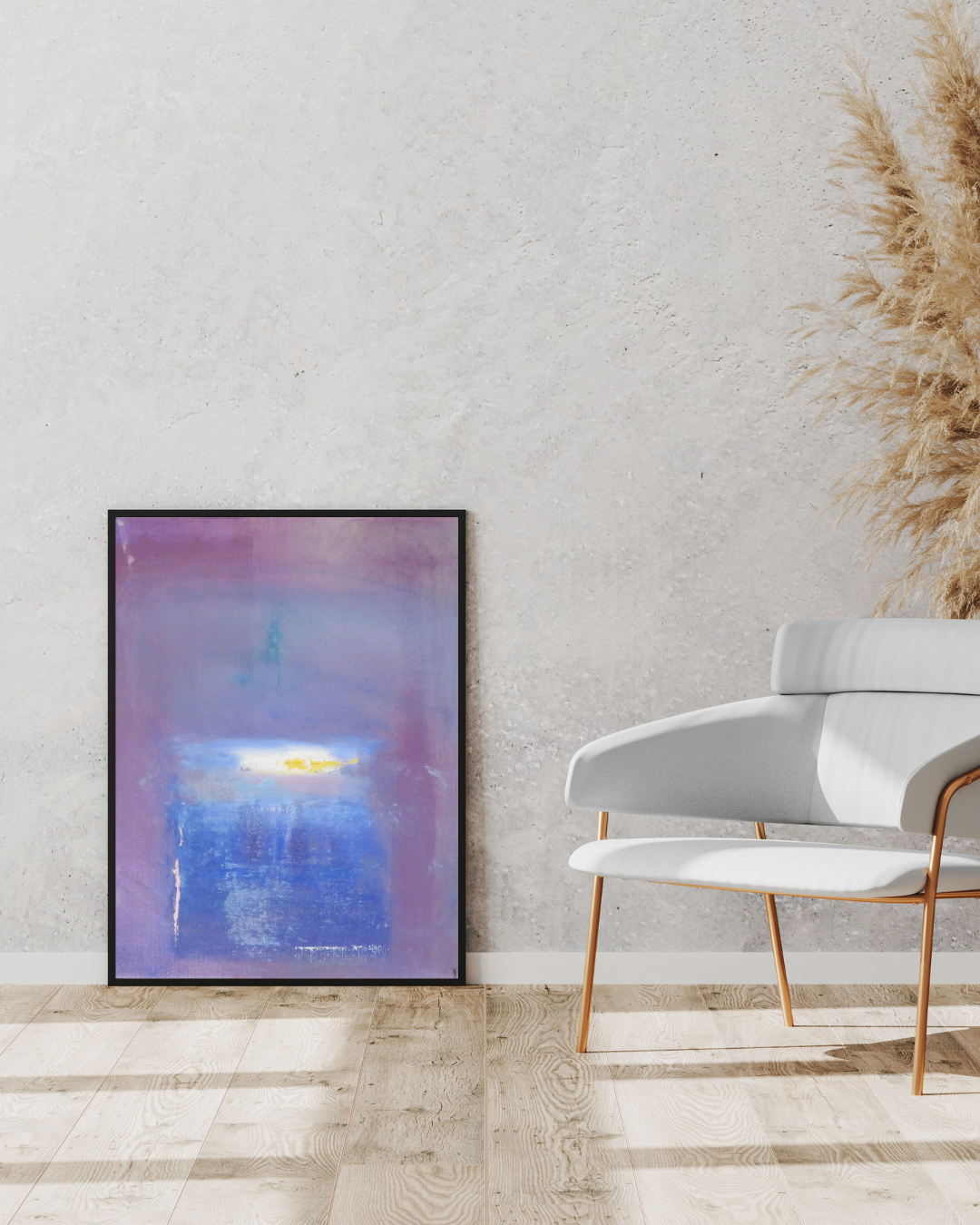 Purple Mist – Abstract Serenity Wall Art | Ethereal Canvas Painting for Modern Décor