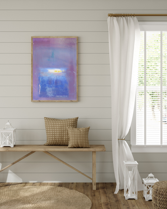 Purple Mist – Abstract Serenity Wall Art | Ethereal Canvas Painting for Modern Décor