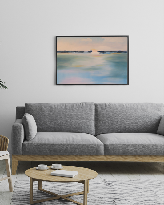 OceanChannel - Modern Abstract Ocean Landscape Wall Art