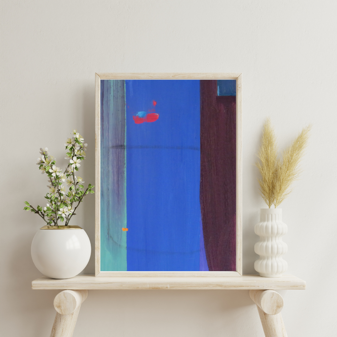 RedInFlow - Vibrant Abstract Wall Art for Modern Home Decor