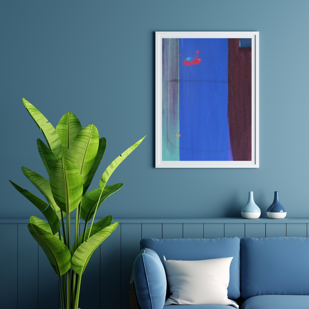 RedInFlow - Vibrant Abstract Wall Art for Modern Home Decor