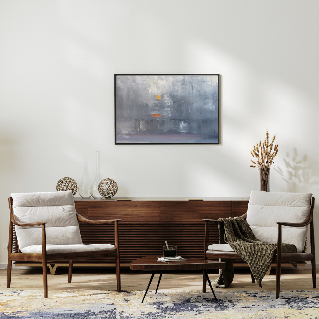 OrangeinGrey - Modern Abstract Wall Art | Chic Home Decor