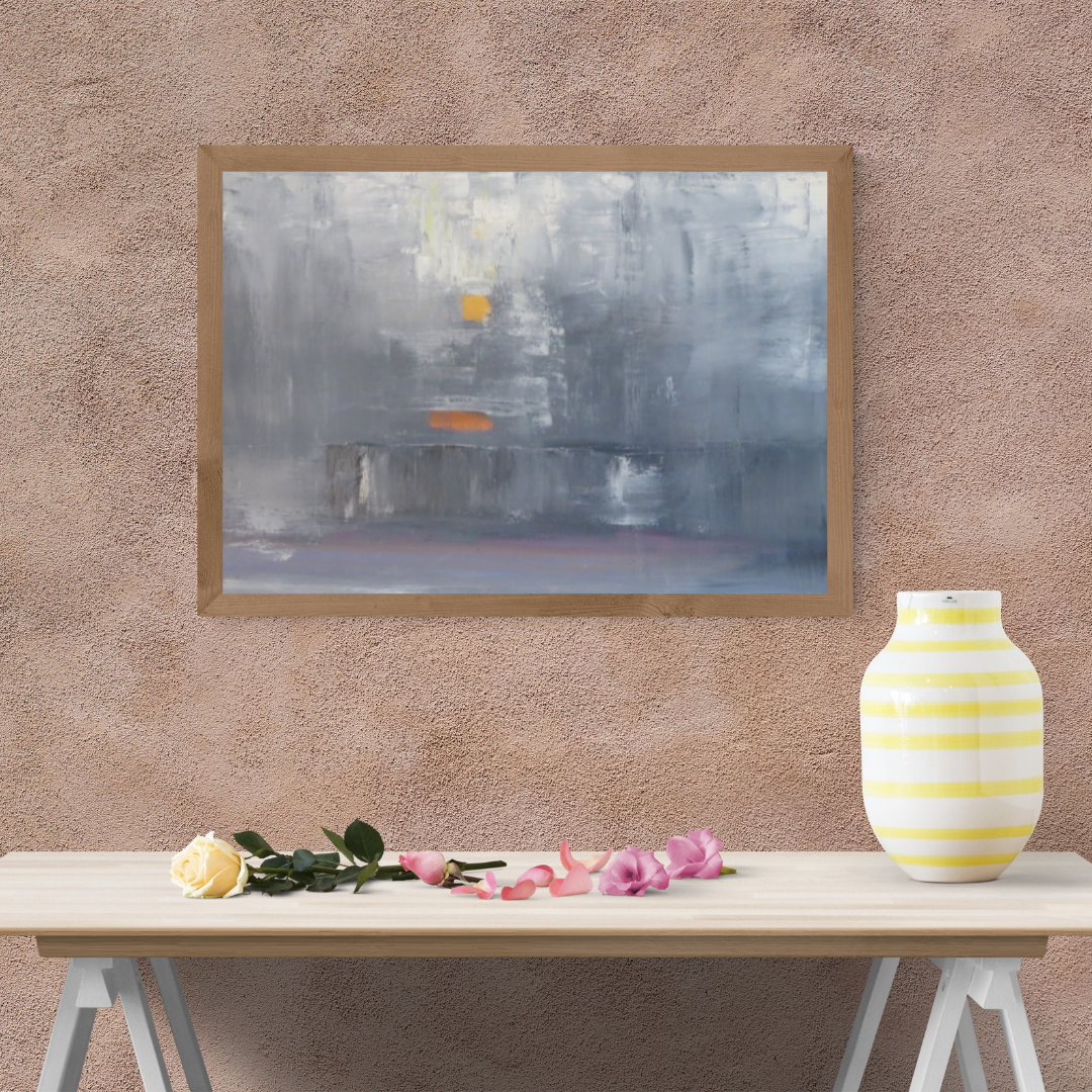 OrangeinGrey - Modern Abstract Wall Art | Chic Home Decor