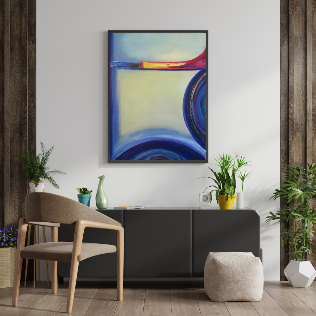 Friction – Bold Abstract Digital Wall Art | Modern Geometric Energy