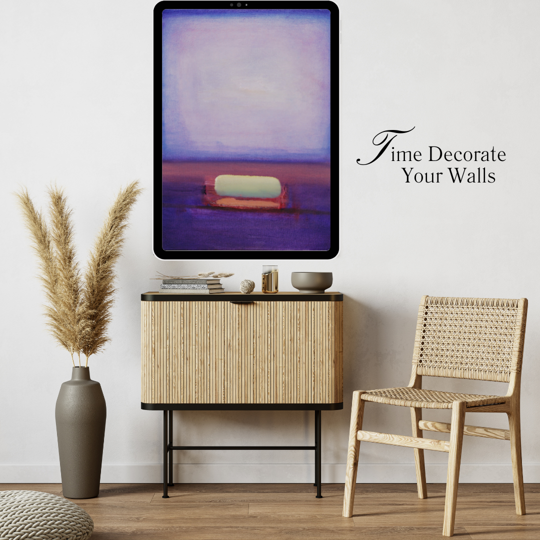 Purple Souls – Abstract Minimalist Digital Wall Art | Serene Lavender & Violet Tones for Modern Interiors