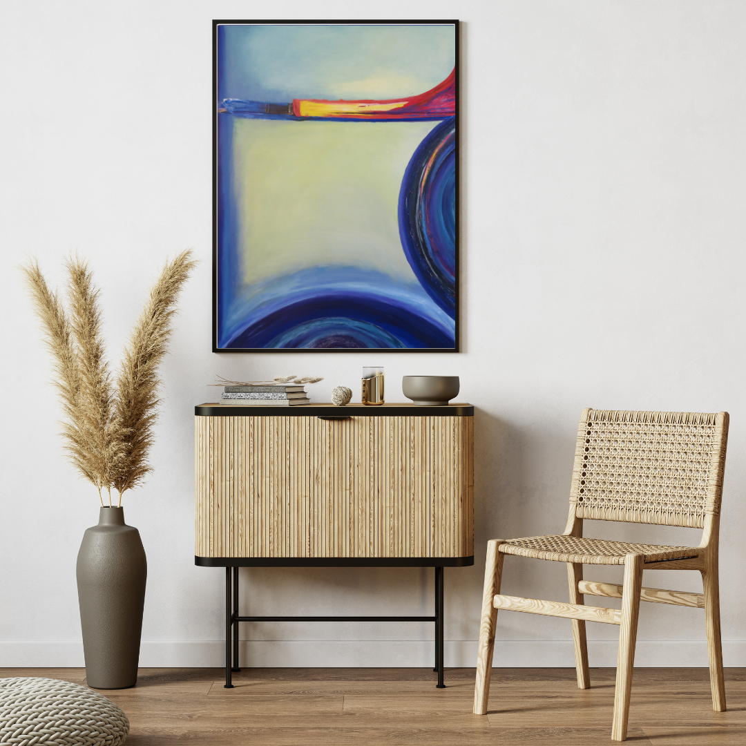 Frictionc - Original Abstract Painting on Canvas Modern Wall Art for Contemporary Home Décor