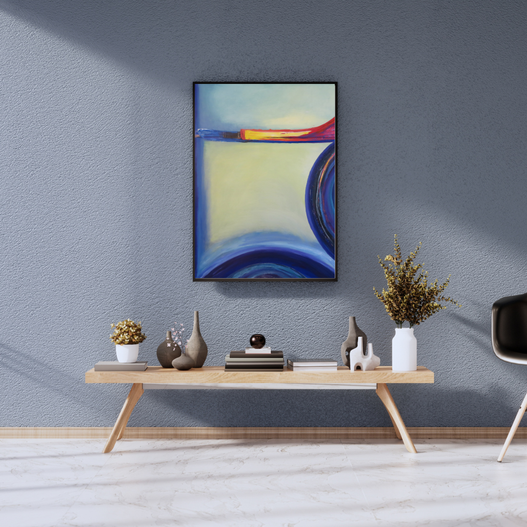 Frictionc - Original Abstract Painting on Canvas Modern Wall Art for Contemporary Home Décor