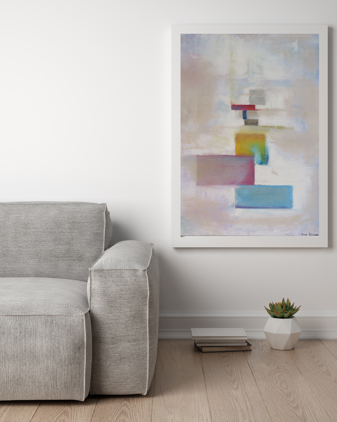 White Turbulence – Abstract Contemporary Artwork | Minimalist Modern Painting