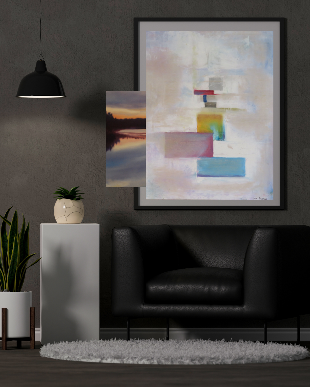 White Turbulence – Abstract Contemporary Artwork | Minimalist Modern Painting