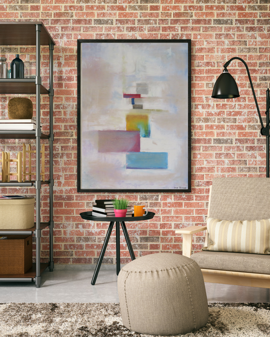 White Turbulence – Abstract Contemporary Artwork | Minimalist Modern Painting